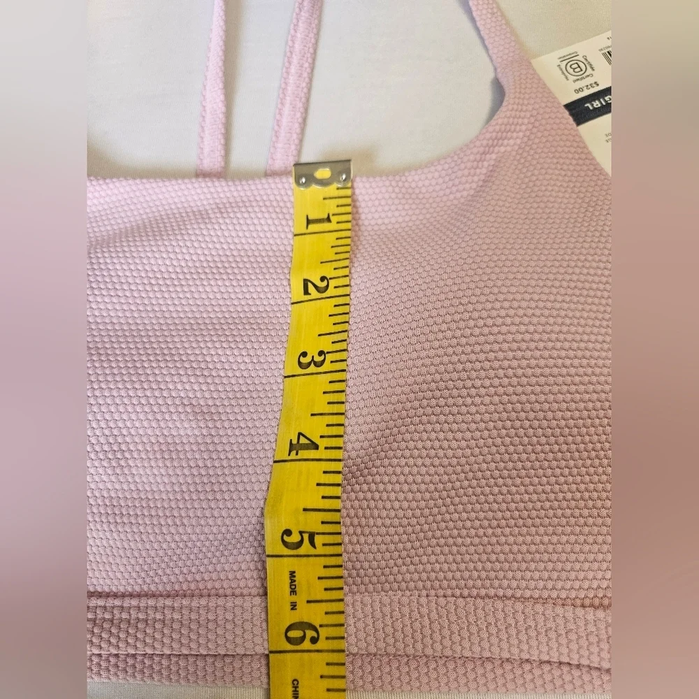 Athleta Girl- Bikini Top Girl's XXL/16 Lavender ,Reversible Quick Drying. NWT